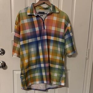 Alexander Julian xxl cycling jersey Vibrant Plaid  Shirt